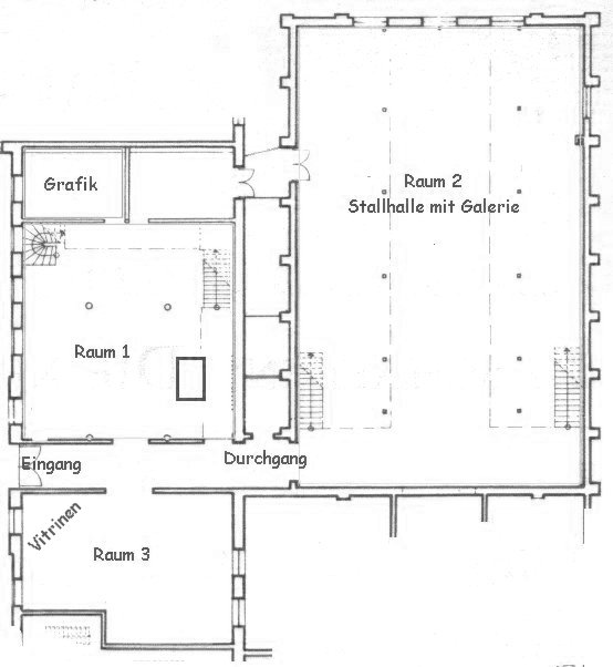 Der Grundriss, Ausschnitt des 1993 genutzten Teils